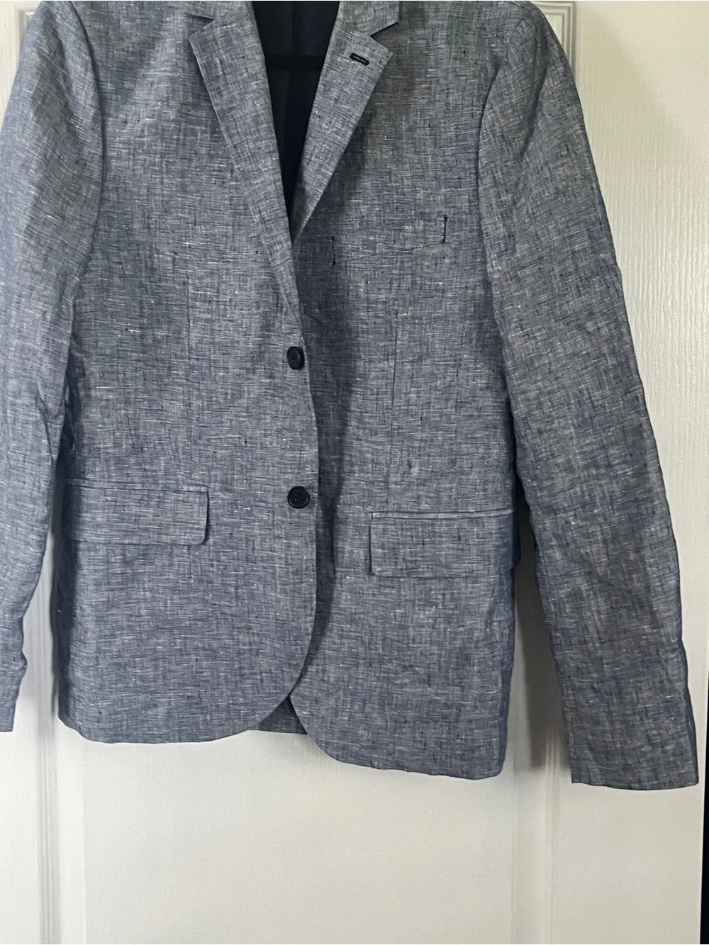H&M Light Heather Gray Two-Button Sport Coat